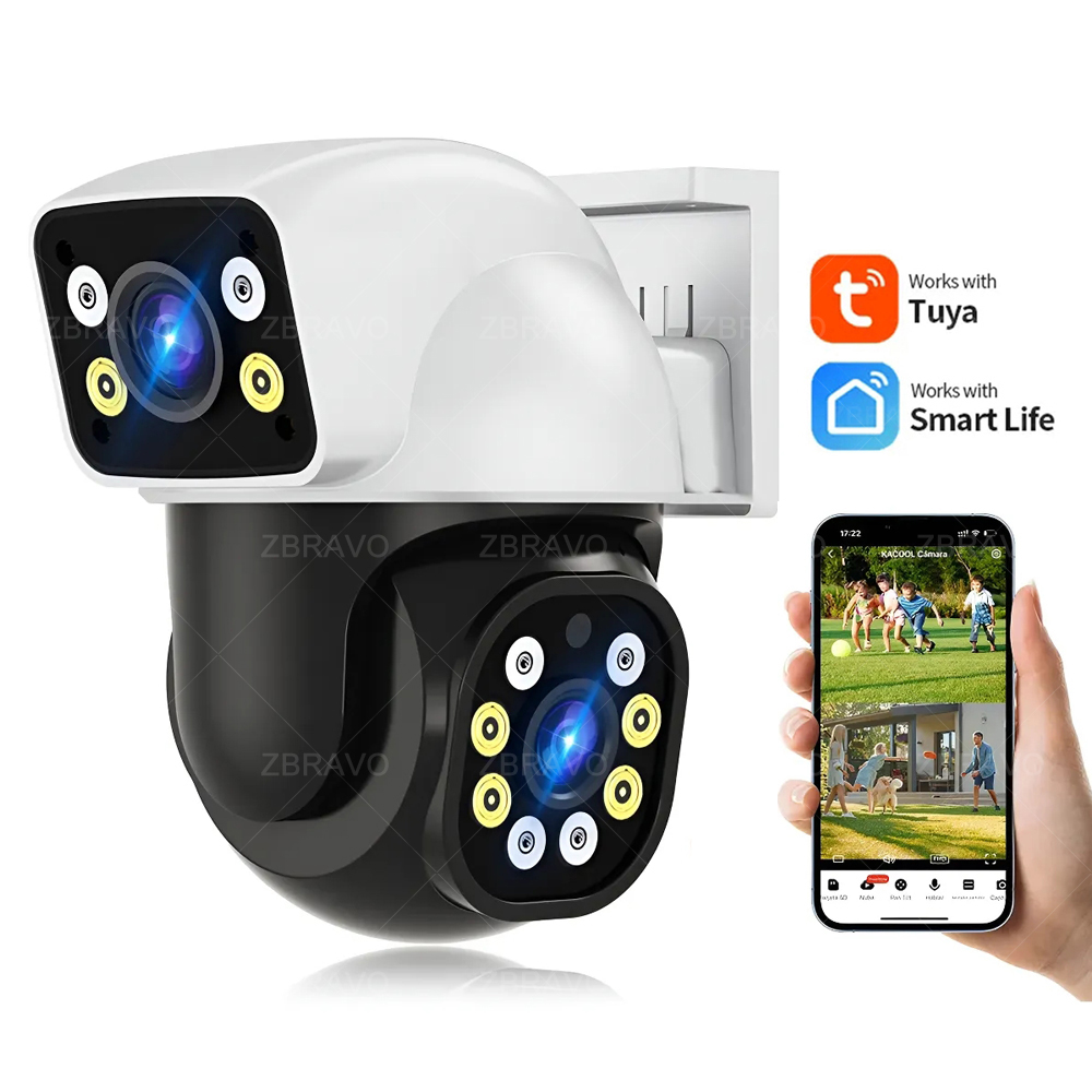 Home Security No Wifi Needed - Smartlife 8MP WiFi Tuya Outdoor Camera