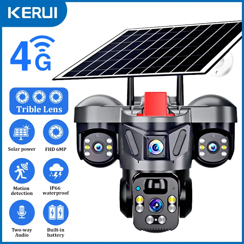 Home Security No Wifi Needed - KERUI V380 Pro Outdoor PTZ 6MP