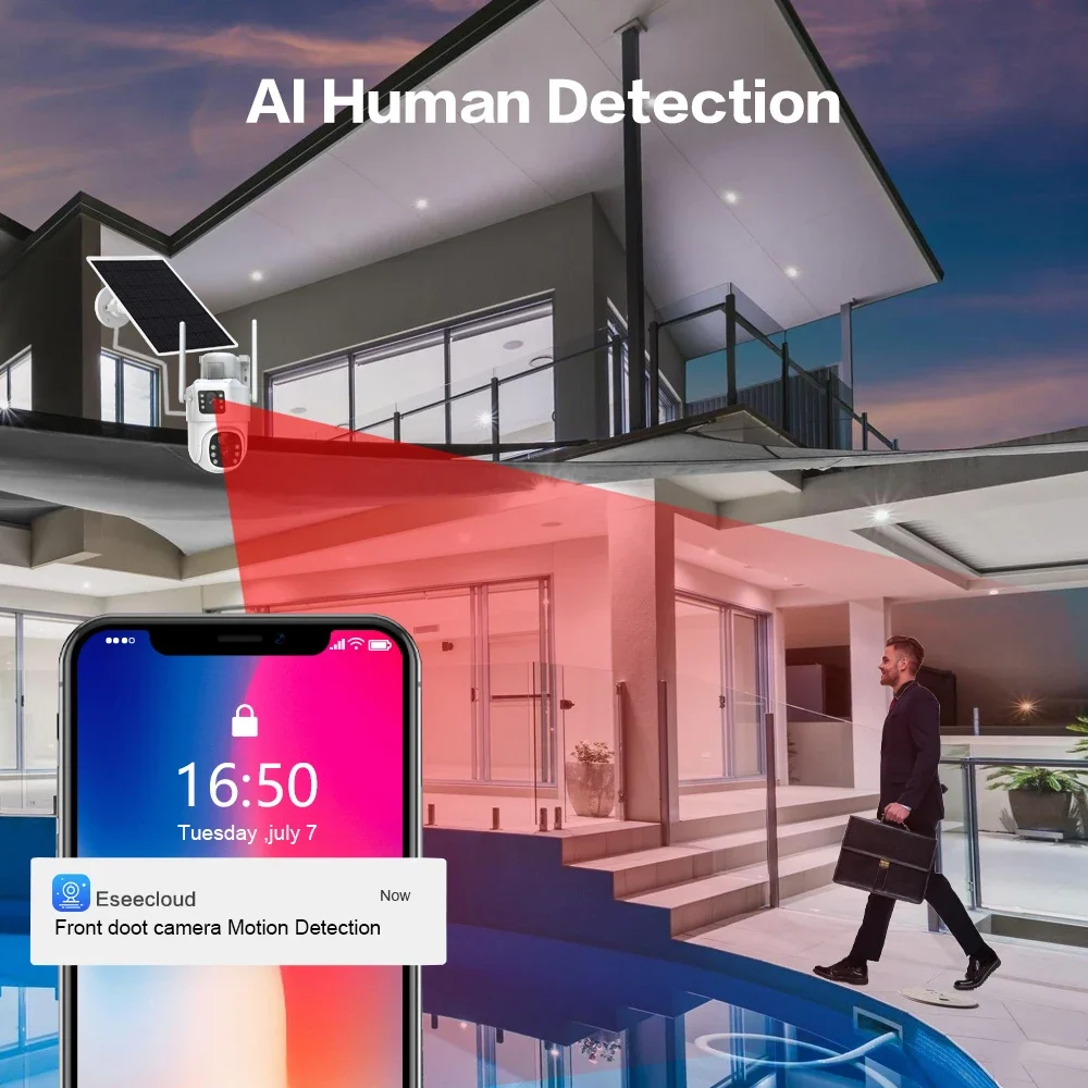 4K 8MP Dual Lens Wifi Solar CC - Home Security Premium review and price