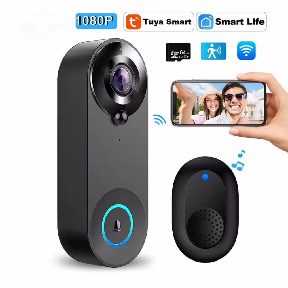 Tuya 1080P Wireless WIFI Doorb - Home Security Premium review and price