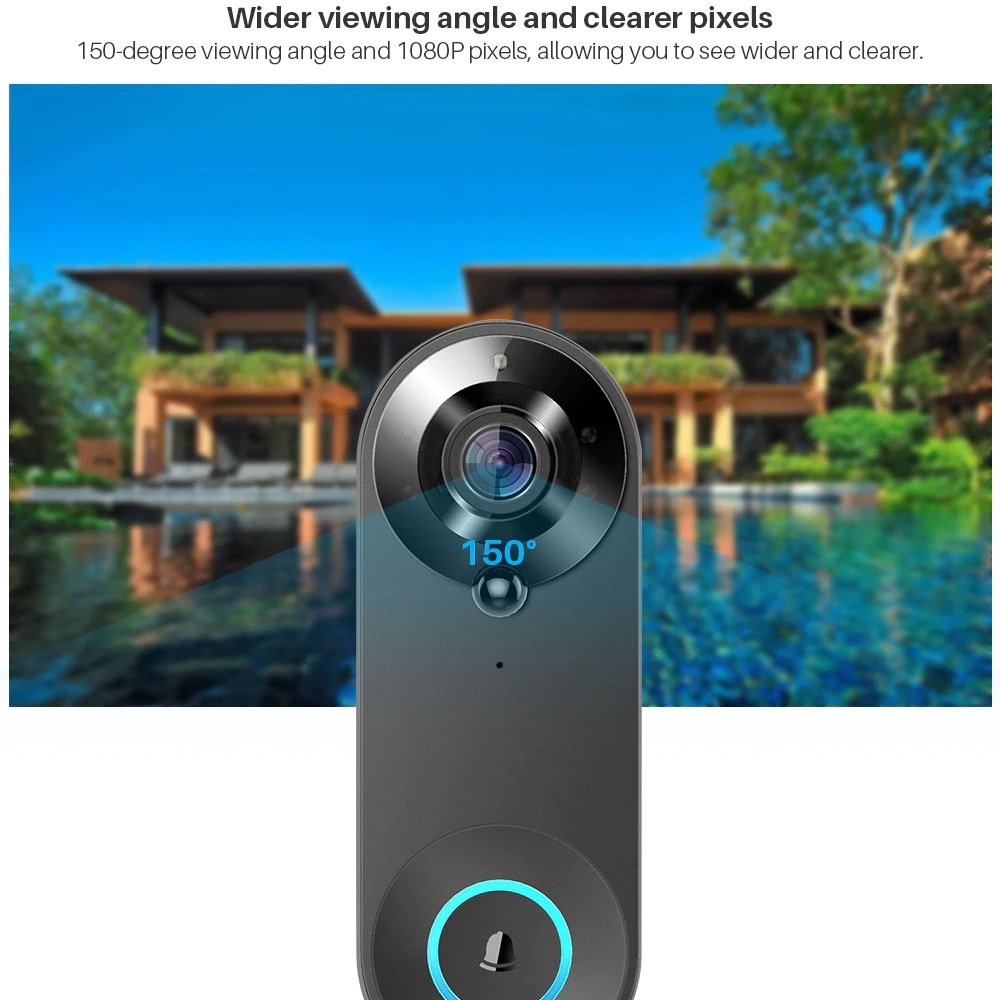 Tuya 1080P Wireless WIFI Doorb - Home Security Premium review and price