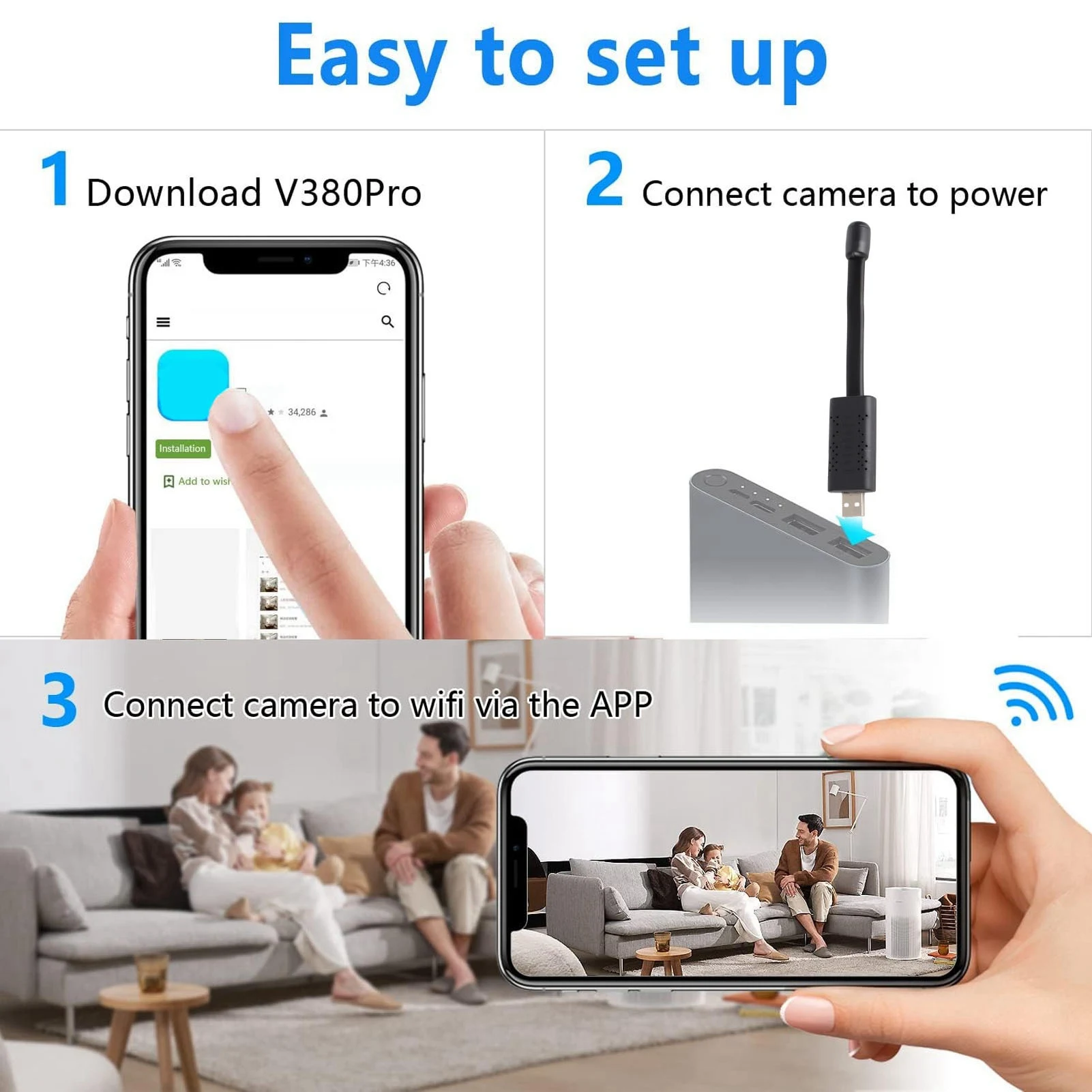 USB WiFi Security Camera 1080P - Home Security Premium review and price