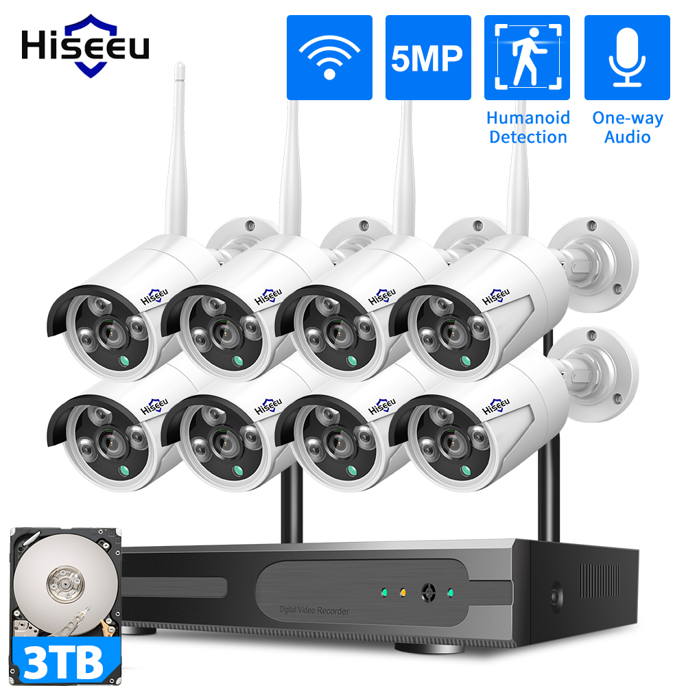 Hiseeu 3/5/8MP WiFi CCTV Camer - Home Security Premium review and price