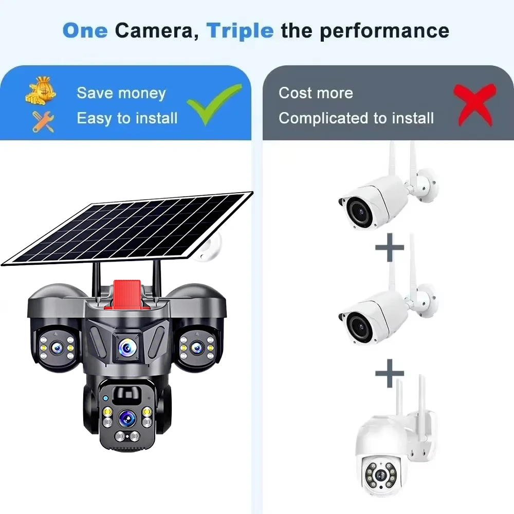 KERUI V380 Pro Outdoor PTZ 6MP - Home Security No Wifi Needed review and price